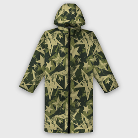 Дождевик унисекс 3D с принтом Star camouflage в городе Новоалтайск,  |  | camouflage | military | star | военный | звезда | камуфляж
