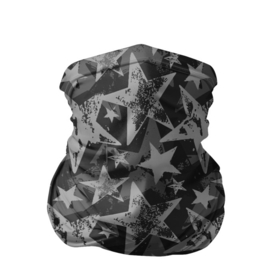 Бандана-труба 3D с принтом Gray Star в Рязани, 100% полиэстер, ткань с особыми свойствами — Activecool | плотность 150‒180 г/м2; хорошо тянется, но сохраняет форму | camouflage | gray | military | star | звезда | камок | камуфляж | серый