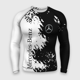 Мужской рашгард 3D с принтом Mercedes Benz: Black  White ,  |  | amg | mercedes | mercedesamg gt | sport | амг | мерседес | мерседесбенц амг | спорт