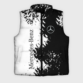 Мужской жилет утепленный 3D с принтом Mercedes Benz: Black  White ,  |  | amg | mercedes | mercedesamg gt | sport | амг | мерседес | мерседесбенц амг | спорт