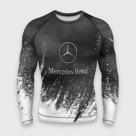Мужской рашгард 3D с принтом Mercedes Benz: Облако с Брызгами. ,  |  | amg | mercedes | mercedesamg gt | sport | амг | мерседес | мерседесбенц амг | спорт