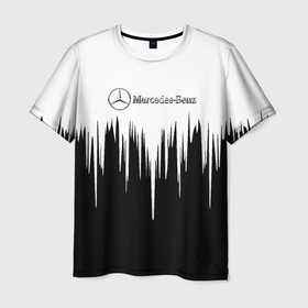 Мужская футболка 3D с принтом Mercedes Benz: White. в Белгороде, 100% полиэфир | прямой крой, круглый вырез горловины, длина до линии бедер | amg | mercedes | mercedesamg gt | sport | амг | мерседес | мерседесбенц амг | спорт