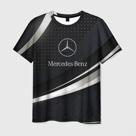 Мужская футболка 3D с принтом Mercedes Benz Sport. в Екатеринбурге, 100% полиэфир | прямой крой, круглый вырез горловины, длина до линии бедер | amg | mercedes | mercedesamg gt | sport | амг | мерседес | мерседесбенц амг | спорт