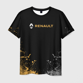 Мужская футболка 3D с принтом Renault авто бренд , 100% полиэфир | прямой крой, круглый вырез горловины, длина до линии бедер | auto | renault | авто | автомобиль | бренд | марка | ренаулт дастер | рено