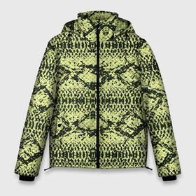 Мужская зимняя куртка 3D с принтом крокодиловая кожа в Белгороде, верх — 100% полиэстер; подкладка — 100% полиэстер; утеплитель — 100% полиэстер | длина ниже бедра, свободный силуэт Оверсайз. Есть воротник-стойка, отстегивающийся капюшон и ветрозащитная планка. 

Боковые карманы с листочкой на кнопках и внутренний карман на молнии. | аллигатор | кожа | крокодил | крокодиловая кожа