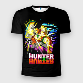 Мужская футболка 3D Slim с принтом Gon Freecss   Hunter x Hunter , 100% полиэстер с улучшенными характеристиками | приталенный силуэт, круглая горловина, широкие плечи, сужается к линии бедра | anime | freecss | furikusu | gon | gon freecss | gon furikusu | hunter x hunter | manga | аниме | гон | гон фрикс | манга | охотник новичок | охотник х охотник | фрикс | ханта ханта | хантер х хантер
