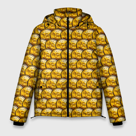 Мужская зимняя куртка 3D с принтом Золотые Биткоины (Golden Bitcoins) в Санкт-Петербурге, верх — 100% полиэстер; подкладка — 100% полиэстер; утеплитель — 100% полиэстер | длина ниже бедра, свободный силуэт Оверсайз. Есть воротник-стойка, отстегивающийся капюшон и ветрозащитная планка. 

Боковые карманы с листочкой на кнопках и внутренний карман на молнии. | altcoin | bitcoin | ethereum | litecoi | ripple | альткоин | банк | бизнес | биткоин | блокчейн | богатство | виртуальная валюта | деньги | золото | интернет | капитал | кошелёк | криптовалюта | криптография | лайткоин