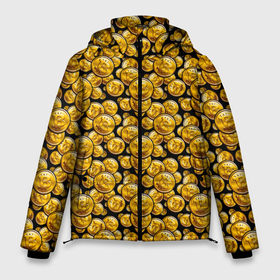 Мужская зимняя куртка 3D с принтом Золотые Монеты Bitcoin в Санкт-Петербурге, верх — 100% полиэстер; подкладка — 100% полиэстер; утеплитель — 100% полиэстер | длина ниже бедра, свободный силуэт Оверсайз. Есть воротник-стойка, отстегивающийся капюшон и ветрозащитная планка. 

Боковые карманы с листочкой на кнопках и внутренний карман на молнии. | altcoin | bitcoin | ethereum | litecoi | ripple | альткоин | банк | бизнес | биткоин | блокчейн | богатство | виртуальная валюта | деньги | золото | интернет | капитал | кошелёк | криптовалюта | криптография | лайткоин