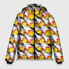 Мужская зимняя куртка 3D с принтом Падение Биткоина в Петрозаводске, верх — 100% полиэстер; подкладка — 100% полиэстер; утеплитель — 100% полиэстер | длина ниже бедра, свободный силуэт Оверсайз. Есть воротник-стойка, отстегивающийся капюшон и ветрозащитная планка. 

Боковые карманы с листочкой на кнопках и внутренний карман на молнии. | Тематика изображения на принте: altcoin | bitcoin | ethereum | litecoi | ripple | альткоин | банк | бизнес | биткоин | блокчейн | богатство | виртуальная валюта | деньги | золото | интернет | капитал | кошелёк | криптовалюта | криптография | лайткоин