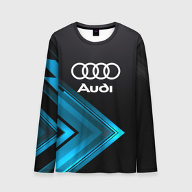Мужской лонгслив 3D с принтом Audi Sport. в Тюмени, 100% полиэстер | длинные рукава, круглый вырез горловины, полуприлегающий силуэт | 2020 | audi | auto | sport | авто | автомобиль | автомобильные | ауди | бренд | марка | машины | спорт