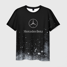 Мужская футболка 3D с принтом Mercedes Benz распылитель , 100% полиэфир | прямой крой, круглый вырез горловины, длина до линии бедер | Тематика изображения на принте: amg | mercedes | mercedesamg gt | sport | амг | мерседес | мерседесбенц амг | спорт