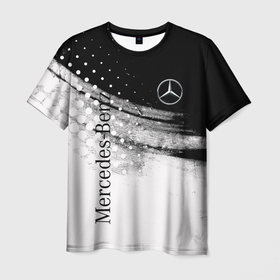 Мужская футболка 3D с принтом Mercedes Benz спорт , 100% полиэфир | прямой крой, круглый вырез горловины, длина до линии бедер | amg | mercedes | mercedesamg gt | sport | амг | мерседес | мерседесбенц амг | спорт