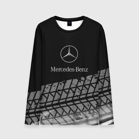Мужской лонгслив 3D с принтом Mercedes Benz шины в Санкт-Петербурге, 100% полиэстер | длинные рукава, круглый вырез горловины, полуприлегающий силуэт | amg | mercedes | mercedesamg gt | sport | амг | мерседес | мерседесбенц амг | спорт