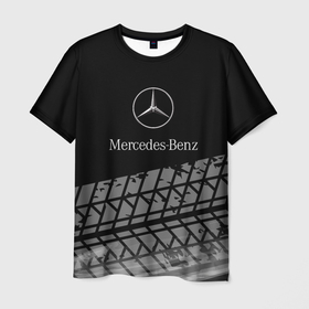 Мужская футболка 3D с принтом Mercedes Benz шины , 100% полиэфир | прямой крой, круглый вырез горловины, длина до линии бедер | amg | mercedes | mercedesamg gt | sport | амг | мерседес | мерседесбенц амг | спорт