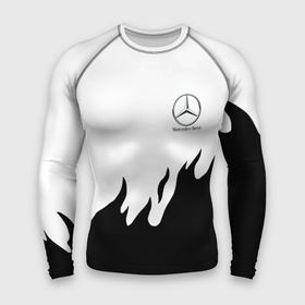 Мужской рашгард 3D с принтом Mercedes Benz нарисованный огонь ,  |  | amg | mercedes | mercedesamg gt | sport | амг | мерседес | мерседесбенц амг | спорт