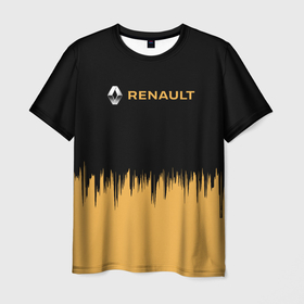 Мужская футболка 3D с принтом [Renault]   Авто модель в Кировске, 100% полиэфир | прямой крой, круглый вырез горловины, длина до линии бедер | auto | renault | авто | автомобиль | бренд | марка | ренаулт дастер | рено