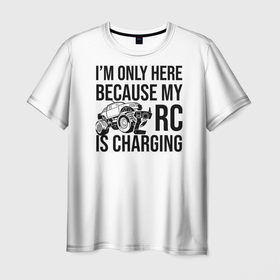 Мужская футболка 3D с принтом My RC Charging в Курске, 100% полиэфир | прямой крой, круглый вырез горловины, длина до линии бедер | my rc charging | radio control | rc | rc charging | радиоуправляемые модели