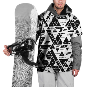 Накидка на куртку 3D с принтом FORZA (black and white)   ФОРЗА в Тюмени, 100% полиэстер |  | auto | avto | car | forza | horizon | motorsport | race | speed | авто | гонки | машина | скорость | форза | хорайзен