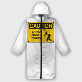 Дождевик унисекс 3D с принтом Caution RC Black в городе Новоалтайск,  |  | caution rc | caution rc black | radio control | rc | радиоуправляемые модели