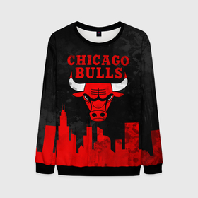 Мужской свитшот 3D с принтом Chicago Bulls, Чикаго Буллз Город в Белгороде, 100% полиэстер с мягким внутренним слоем | круглый вырез горловины, мягкая резинка на манжетах и поясе, свободная посадка по фигуре | bulls | chicago | chicago bulls | nba | баскетбол | буллз | город | нба | чикаго | чикаго буллз