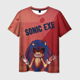 Мужская футболка 3D с принтом Dark Sonic в Тюмени, 100% полиэфир | прямой крой, круглый вырез горловины, длина до линии бедер | dark sonic | game | sonic exe | арт | графика | игра | соник