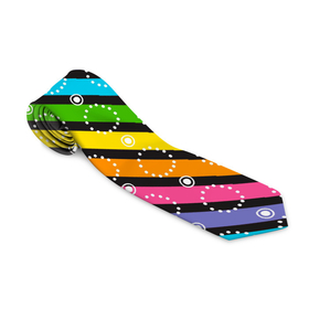 Галстук 3D с принтом Радужные полосы микс в Белгороде, 100% полиэстер | Длина 148 см; Плотность 150-180 г/м2 | линии | полосы | радуга | радужные | разноцветные | цвета