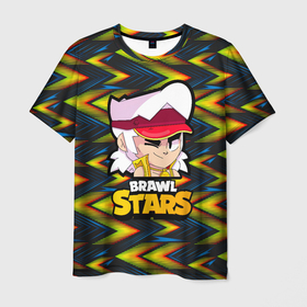 Мужская футболка 3D с принтом FANG BRAWL STARS GLITCH в Белгороде, 100% полиэфир | прямой крой, круглый вырез горловины, длина до линии бедер | brawl | brawl stars | brawlstars | fang | бравлстарс | фанг | фанк | фэнг