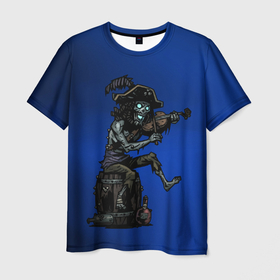 Мужская футболка 3D с принтом Пират в Тюмени, 100% полиэфир | прямой крой, круглый вырез горловины, длина до линии бедер | darkest dungeon | арт | графика | игры | пират | скелет