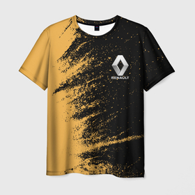 Мужская футболка 3D с принтом Renault Logo. в Кировске, 100% полиэфир | прямой крой, круглый вырез горловины, длина до линии бедер | auto | renault | авто | автомобиль | бренд | марка | ренаулт дастер | рено