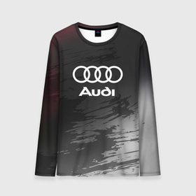 Мужской лонгслив 3D с принтом Audi туман в Тюмени, 100% полиэстер | длинные рукава, круглый вырез горловины, полуприлегающий силуэт | audi | auto | sport | авто | автомобиль | автомобильные | ауди | бренд | марка | машины | спорт