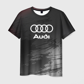 Мужская футболка 3D с принтом Audi туман в Тюмени, 100% полиэфир | прямой крой, круглый вырез горловины, длина до линии бедер | audi | auto | sport | авто | автомобиль | автомобильные | ауди | бренд | марка | машины | спорт