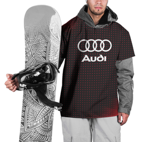 Накидка на куртку 3D с принтом Audi logo в Новосибирске, 100% полиэстер |  | audi | auto | sport | авто | автомобиль | автомобильные | ауди | бренд | марка | машины | спорт