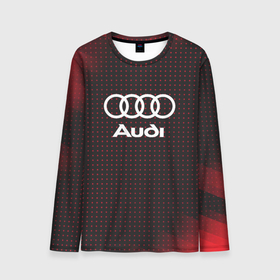 Мужской лонгслив 3D с принтом Audi logo в Тюмени, 100% полиэстер | длинные рукава, круглый вырез горловины, полуприлегающий силуэт | audi | auto | sport | авто | автомобиль | автомобильные | ауди | бренд | марка | машины | спорт