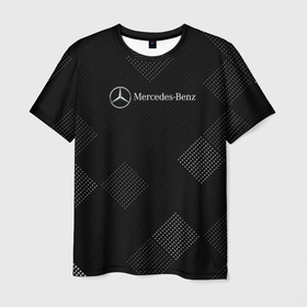 Мужская футболка 3D с принтом [Mercedes Benz]   В клетку в Белгороде, 100% полиэфир | прямой крой, круглый вырез горловины, длина до линии бедер | amg | mercedes | mercedesamg gt | sport | амг | мерседес | мерседесбенц амг | спорт