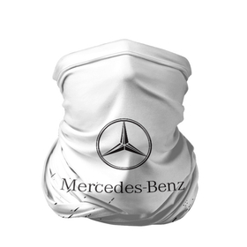 Бандана-труба 3D с принтом [Mercedes Benz]   White texture , 100% полиэстер, ткань с особыми свойствами — Activecool | плотность 150‒180 г/м2; хорошо тянется, но сохраняет форму | amg | mercedes | mercedesamg gt | sport | амг | мерседес | мерседесбенц амг | спорт