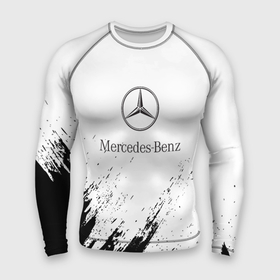 Мужской рашгард 3D с принтом [Mercedes Benz]  White texture ,  |  | amg | mercedes | mercedesamg gt | sport | амг | мерседес | мерседесбенц амг | спорт