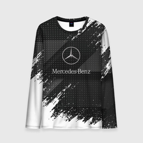 Мужской лонгслив 3D с принтом [Mercedes Benz]   Темный в Новосибирске, 100% полиэстер | длинные рукава, круглый вырез горловины, полуприлегающий силуэт | amg | mercedes | mercedesamg gt | sport | амг | мерседес | мерседесбенц амг | спорт