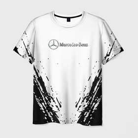 Мужская футболка 3D с принтом [Mercedes Benz]   Разрывы в Белгороде, 100% полиэфир | прямой крой, круглый вырез горловины, длина до линии бедер | amg | mercedes | mercedesamg gt | sport | амг | мерседес | мерседесбенц амг | спорт