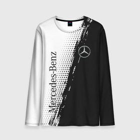 Мужской лонгслив 3D с принтом [Mercedes Benz]   Sport в Екатеринбурге, 100% полиэстер | длинные рукава, круглый вырез горловины, полуприлегающий силуэт | amg | mercedes | mercedesamg gt | sport | амг | мерседес | мерседесбенц амг | спорт