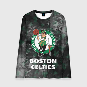 Мужской лонгслив 3D с принтом Бостон Селтикс, Boston Celtics, НБА в Кировске, 100% полиэстер | длинные рукава, круглый вырез горловины, полуприлегающий силуэт | boston | boston celtics | celtics | nba | баскетбол | бостон | бостон селтикс | нба | селтикс