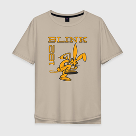 Мужская футболка хлопок Oversize с принтом Blink 182 Yellow Rabbit , 100% хлопок | свободный крой, круглый ворот, “спинка” длиннее передней части | Тематика изображения на принте: rabbit hole | американский | калифорния | панк рок | сан диего | сша
