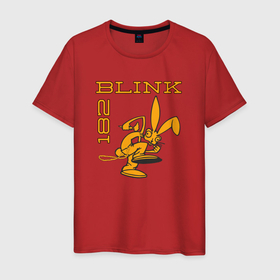 Мужская футболка хлопок с принтом Blink 182 Yellow Rabbit , 100% хлопок | прямой крой, круглый вырез горловины, длина до линии бедер, слегка спущенное плечо. | rabbit hole | американский | калифорния | панк рок | сан диего | сша