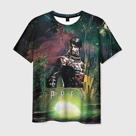 Мужская футболка 3D с принтом PREY GAME , 100% полиэфир | прямой крой, круглый вырез горловины, длина до линии бедер | horror | prey | space | космический корабль | космос | прей | прэй | страшная игра | ужастик | шутер