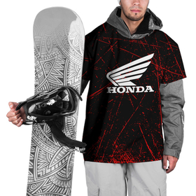 Накидка на куртку 3D с принтом Honda Красные линии. в Санкт-Петербурге, 100% полиэстер |  | honda | sport | авто | автомобиль | бренд | марка | спорт | хонда