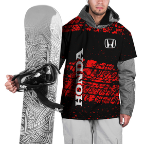 Накидка на куртку 3D с принтом Honda Следы от шин. в Белгороде, 100% полиэстер |  | Тематика изображения на принте: honda | sport | авто | автомобиль | бренд | марка | спорт | хонда