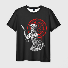 Мужская футболка 3D с принтом Медсестра марионетка в Тюмени, 100% полиэфир | прямой крой, круглый вырез горловины, длина до линии бедер | game | games | sailent hill | игра | игры | сайлент хил | сайлент хилл