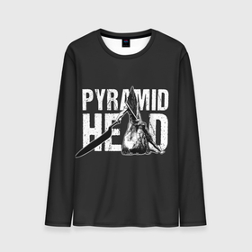 Мужской лонгслив 3D с принтом Pyramid Head в Санкт-Петербурге, 100% полиэстер | длинные рукава, круглый вырез горловины, полуприлегающий силуэт | game | games | sailent hill | игра | игры | сайлент хил | сайлент хилл