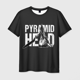 Мужская футболка 3D с принтом Pyramid Head в Петрозаводске, 100% полиэфир | прямой крой, круглый вырез горловины, длина до линии бедер | game | games | sailent hill | игра | игры | сайлент хил | сайлент хилл