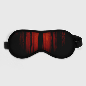 Маска для сна 3D с принтом Красный хоррор в Петрозаводске, внешний слой — 100% полиэфир, внутренний слой — 100% хлопок, между ними — поролон |  | деревья | красное | лес | мрак | мрачное | ужасы