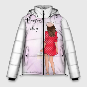 Мужская зимняя куртка 3D с принтом Luxury girl в Петрозаводске, верх — 100% полиэстер; подкладка — 100% полиэстер; утеплитель — 100% полиэстер | длина ниже бедра, свободный силуэт Оверсайз. Есть воротник-стойка, отстегивающийся капюшон и ветрозащитная планка. 

Боковые карманы с листочкой на кнопках и внутренний карман на молнии. | айфон | девушкам | иллюстрация | модно | париж | пафос | рисунок | шопинг